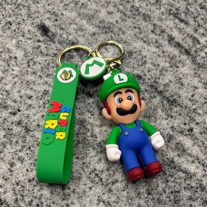 Nintendo Luigi Keychain with Green Strap